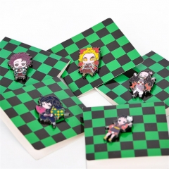 5 Styles Demon Slayer Alloy Pin Anime Brooch
