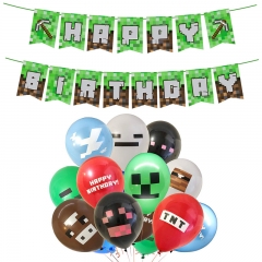 Minecraft For Birthday Party Decoration Anime Balloon Set