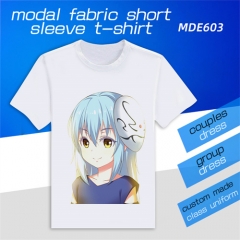 3 Styles That Time I Got Reincarnated as a Slime Custom Design Modal Fabric Material Short Sleeves Anime T-shirts