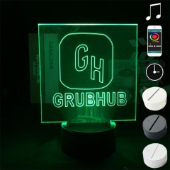 2 Different Bases Grubhub GH Anime 3D Nightlight with Remote Control