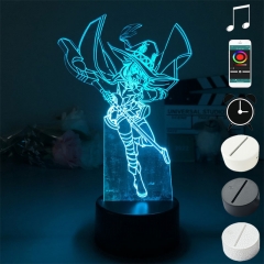 2 Different Bases Blessings for a wonderful world! Anime 3D Nightlight with Remote Control