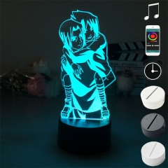 2 Different Bases Naruto Uchiha Itachi Anime 3D Nightlight with Remote Control