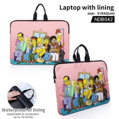 The Simpsons Family Cosplay Decoration Cartoon Anime Laptop Computer Bag