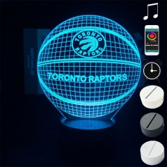 2 Different Bases Basketball Anime 3D Nightlight with Remote Control
