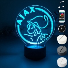 2 Different Bases AJAX Anime 3D Nightlight with Remote Control