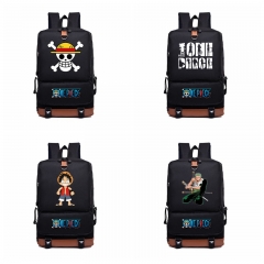 28 Styles One Piece Cosplay High Quality Anime Backpack Bag Black Travel Bags