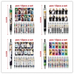 6 Styles 12PCS/SET Tokyo Revengers Cartoon Character Anime Ballpoint Pen