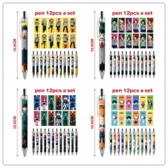 6 Styles 12PCS/SET My Hero Academia/Boku No Hero Academia Cartoon Character Anime Ballpoint Pen
