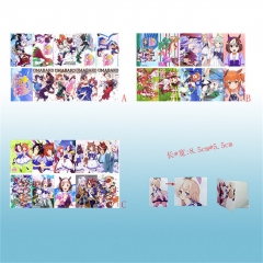 3 Styles 10PCS/SET Uma Musume Pretty Derby Collect Cartoon Anime Frosted Card Stickers