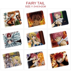 9 Styles Fairy Tail Cosplay Cartoon Character Anime Pu Wallet Purse