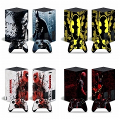 11 Styles Marvel Batman Spider Man Skin Stickers Removable Cover PVC Stickers For Xbox Series X Console and 2 Controllers