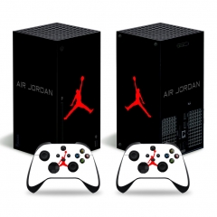 2 Styles NBA Star Michael Jordan Skin Stickers Removable Cover PVC Stickers For Xbox Series X Console and 2 Controllers
