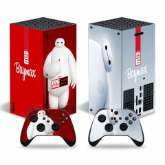 Big Hero 6 Skin Stickers Removable Cover PVC Stickers For Xbox Series X Console and 2 Controllers
