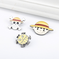 3 Styles One Piece Pin Alloy Anime Brooch
