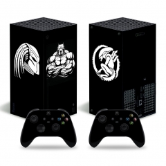 Alien vs Predator Skin Stickers Removable Cover PVC Stickers For Xbox Series X Console and 2 Controllers