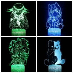 5 Styles 2 Different Bases Danganronpa: Trigger Happy Havoc Anime 3D Nightlight with Remote Control