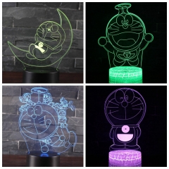 5 Styles 2 Different Bases Doraemon Anime 3D Nightlight with Remote Control