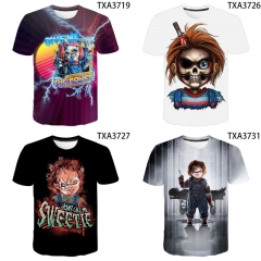 14 Styles Child's Play Cosplay 3D Digital Print Anime T shirt