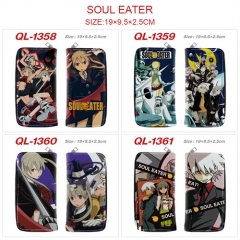 6 Styles Soul Eater Cartoon Character Anime PU Zipper Wallet Purse
