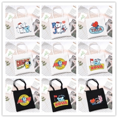 16 Styles K-POP BT21 BTS Bulletproof Boy Scouts Cartoon Character Pattern Anime Tote Bags