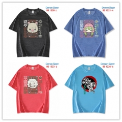 6 Styles 6 Color Demon Slayer: Kimetsu no Yaiba Cartoon Pattern T-shirt Anime Short shirts