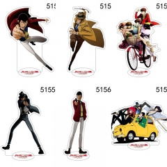 7 Styles Lupin the Third Acrylic Anime Standing Plates