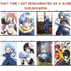 8 StylesThat Time I Got Reincarnated as a Slime Anime Wall Scroll Wallscrolls（60*90cm)）