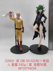 2PCS/Set One Punch Man Cartoon Character Collectible Anime PVC Figure