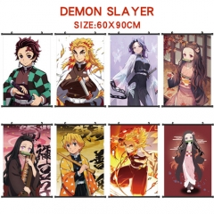 30 Styles Demon Slayer: Kimetsu no Yaiba Anime Wall Scroll Wallscrolls (60*90CM)）