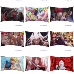 16 Styles Chainsaw Man Two Sides Cartoon Pattern Anime Pillow (40*60cm)