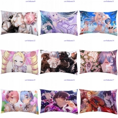 13 Styles Re: Zero/Re:Life in a Different World from Zero Two Sides Cartoon Pattern Anime Pillow (40*60cm)