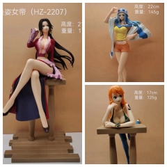 17CM 3 Styles One Piece Boa·Hancock/Miss Wednesday/Nami  Anime Figure