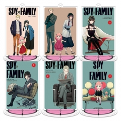 6 Styles 9CM SPY×FAMILY Anime Standing Plates