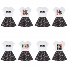 5 Styles SPY×FAMILY Anime T shirts and Skirts