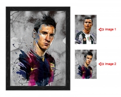 Cristiano Ronaldo/Lionel Messi Football Star Lenticular Flip Anime 3D Posters（10pcs/set） (No Frame)