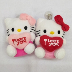 2Pcs/Set 10CM Hello Kitty Anime Plush Toy Pendant