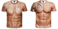 3 Styles Sexy Muscle Man Cosplay 3D Digital Print Anime Cartoon T shirt