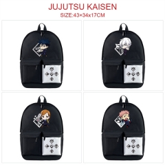 7 Styles Jujutsu Kaisen Nylon Waterproof Black Anime Backpack Bag