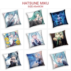 10 Styles Hatsunme Miku Cartoon Pattern Anime Pillow (45*45CM)