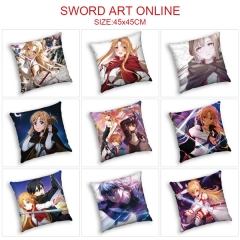 15 Styles Sword Art Online | SAO Cartoon Pattern Anime Pillow (45*45CM)