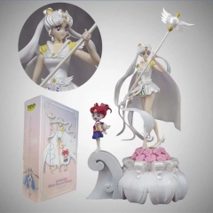 37CM Pretty Soldier Sailor Moon Chibichibi/Sailor Cosmos PVC Anime Figure Toy