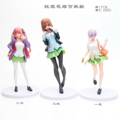 18CM 3 Styles The Quintessential Quintuplets Cartoon Character Anime PVC Figure Toy