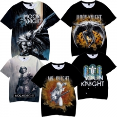 8 Styles Moon Knight 3D Color Printing Anime T-shirts
