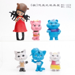 6-10CM 6PCS/SET 3 Ver. Gabby's Dollhouse Cartoon Character Anime PVC Figure Toy
