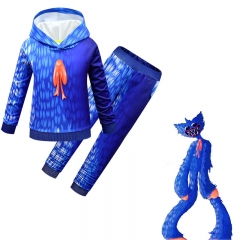 Poppy Playtime Canvas Cosplay Costume Hoodie+Pants Set For Children