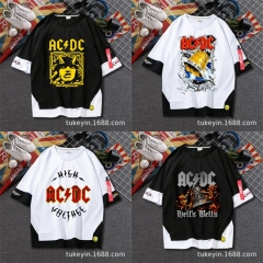22 Style ACDC Band Cosplay Unisex Anime T shirt