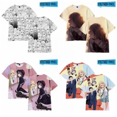 10 Styles My Dress-Up Darling Cosplay 3D Digital Print Anime T-shirt
