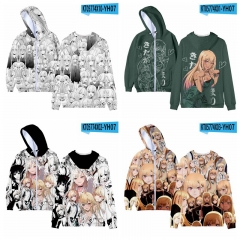 10 Styles My Dress-Up Darling Cosplay 3D Digital Print Anime Zipper Hoodie