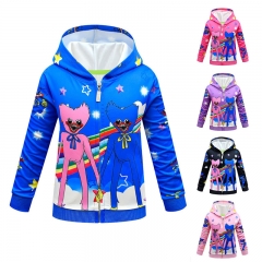 5 Colors Poppy Playtime Canvas Cosplay Costume Hoodie For Children