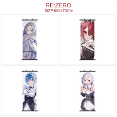 7 Styles Re: Zero/Re:Life in a Different World from Zero Waterproof Wall Scroll Anime Wallscrolls （60*170cm）